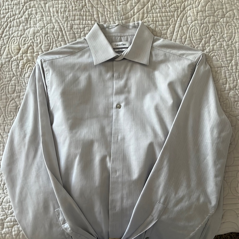 Calvin Klein slim fit button down dress shirt